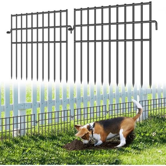 37ft (L) X 13in (H) Garden Animal Barrier Fence, 26 Pack No Dig Dog Fence - Picture 8 of 8